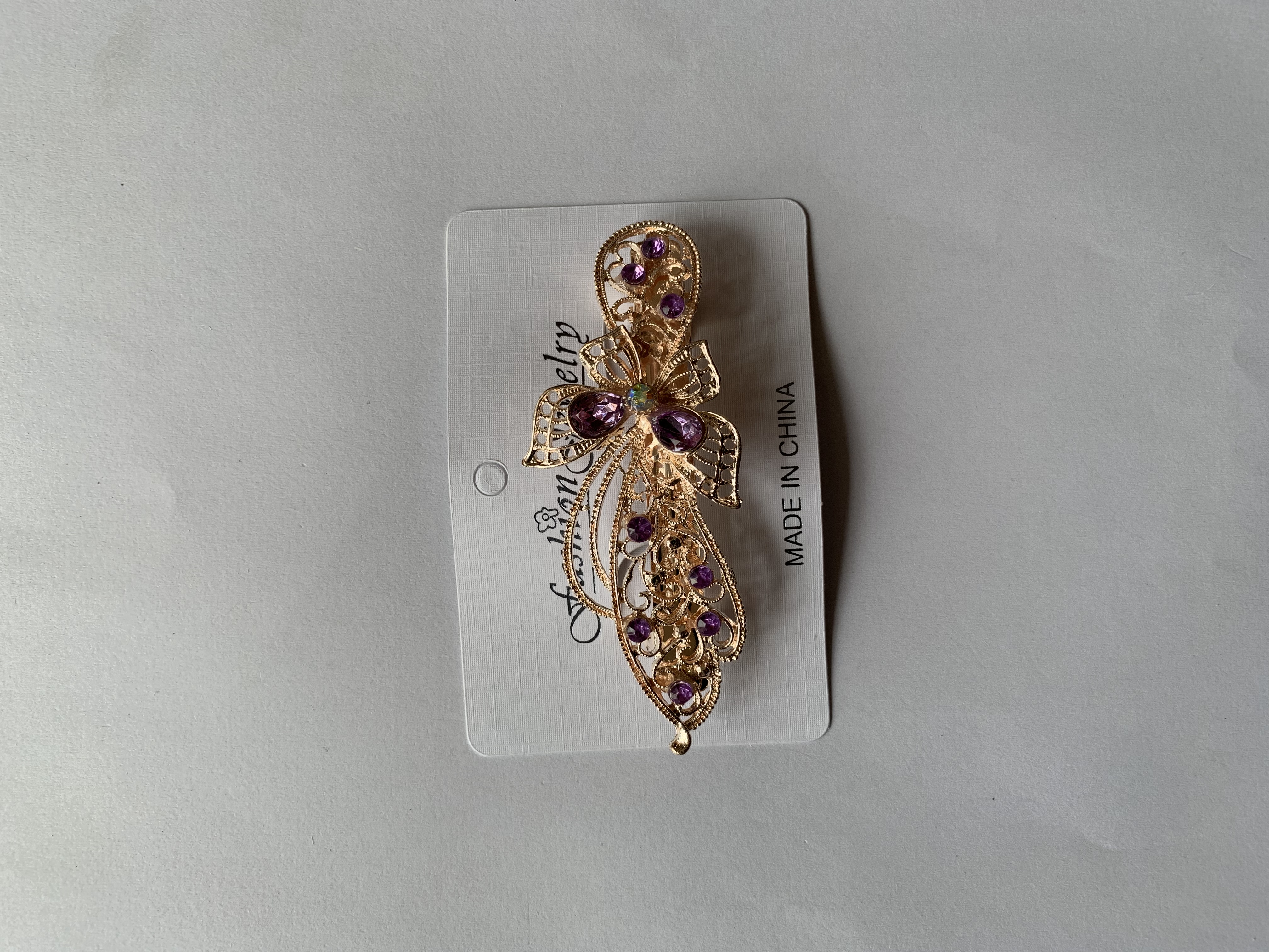 Popular and versatile accessories: Hair clips, hairpins, headwear series, gold-plated alloy material, spring clips, gold love accessories 3036-17 Item Picture