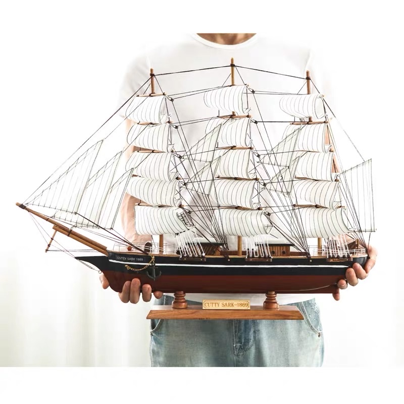 创意摆件/木制帆船/木质创意产品图