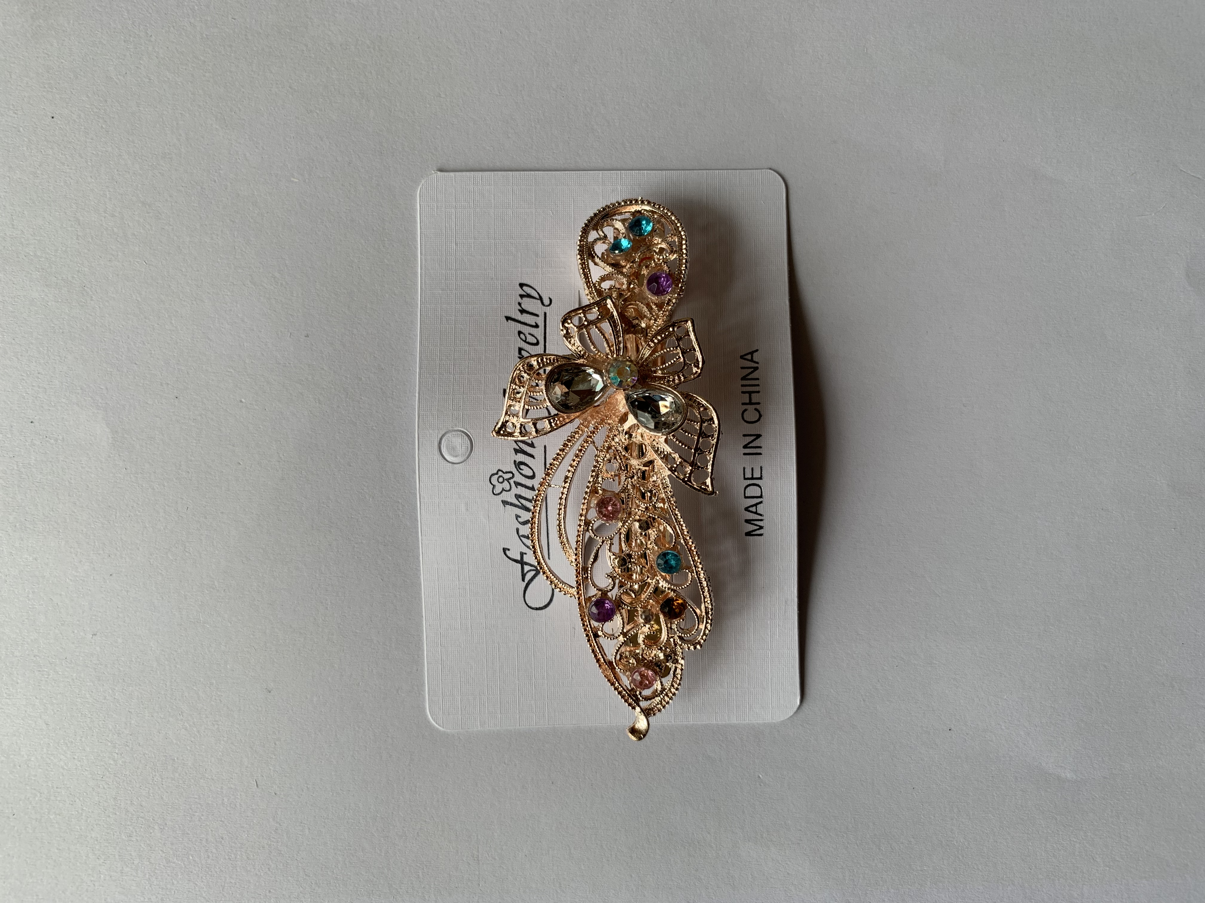 Popular and versatile accessories: Hair clips, hairpins, headwear series, gold-plated alloy material, spring clips, gold love accessories 3036-17 details Picture