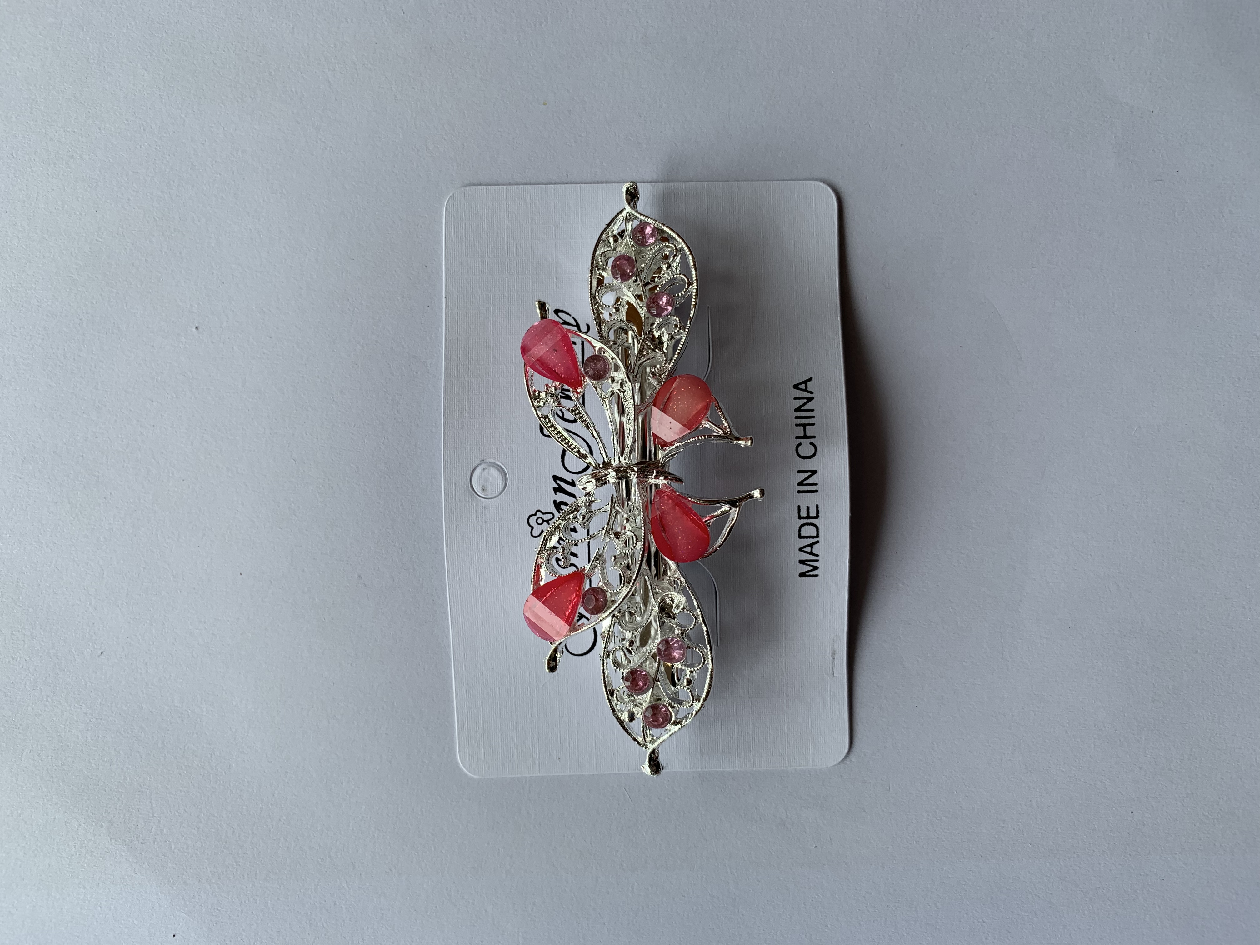 Popular and versatile accessories: Hair clips, hairpins, and headwear series. Silver-plated alloy spring clips 3. Gold Love Accessories 3036-5 Specification image