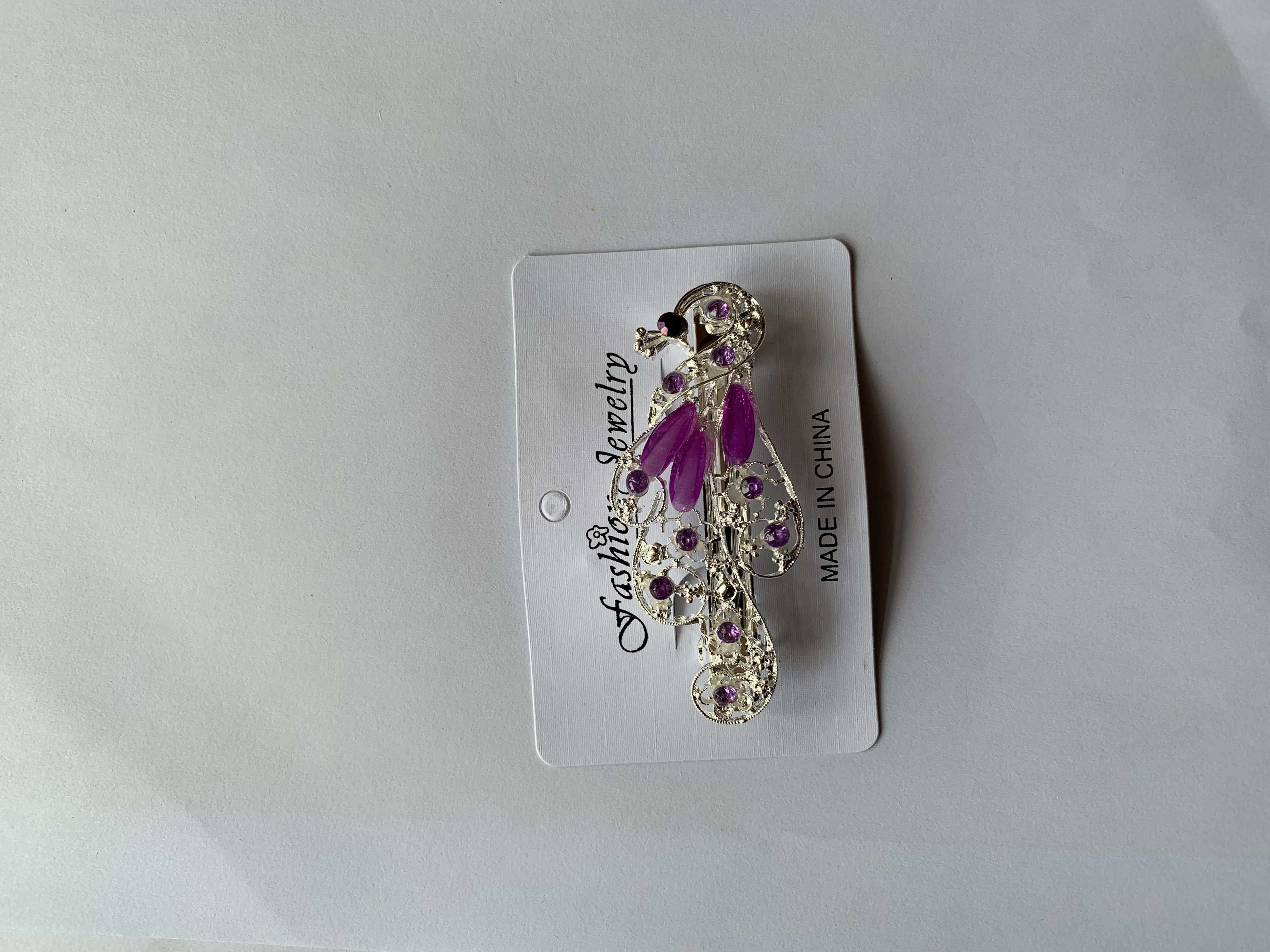 Popular and versatile accessories: Hair clips, hairpins, and headwear series. Silver-plated alloy spring clips 2. Gold Love Accessories 3036-3 Specification image
