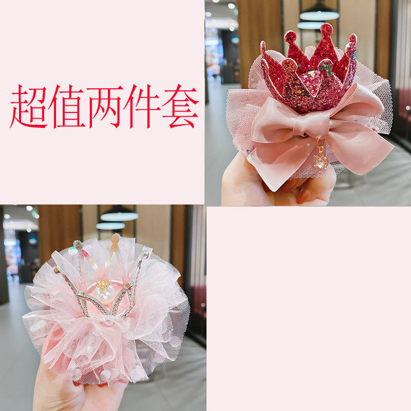 17 儿童立体皇冠发夹韩版超仙女童生日顶夹头饰公主宝宝王冠发卡发饰