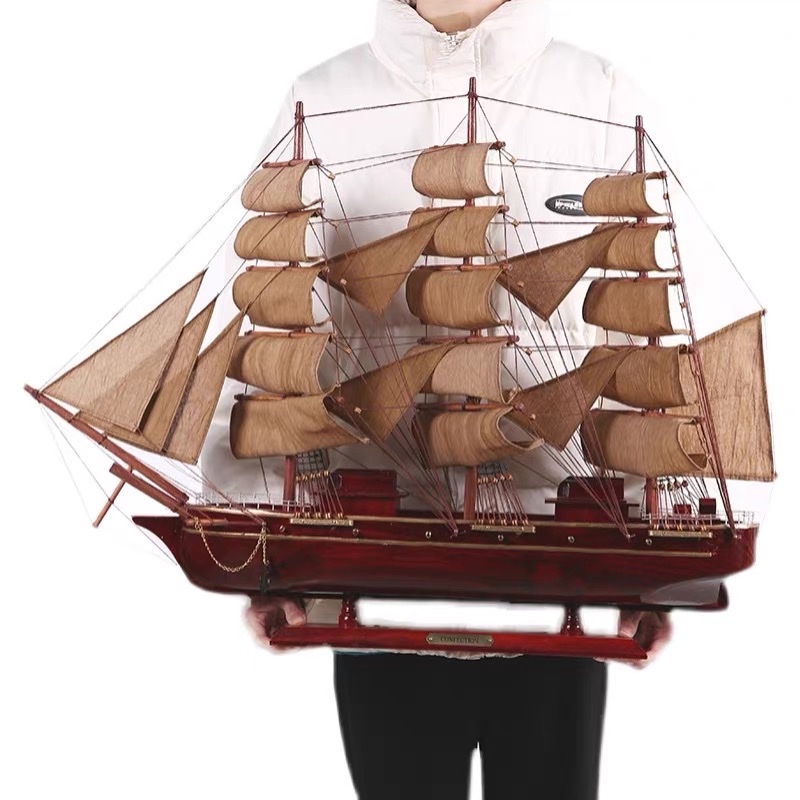 仿古/创意摆件/木制帆船产品图