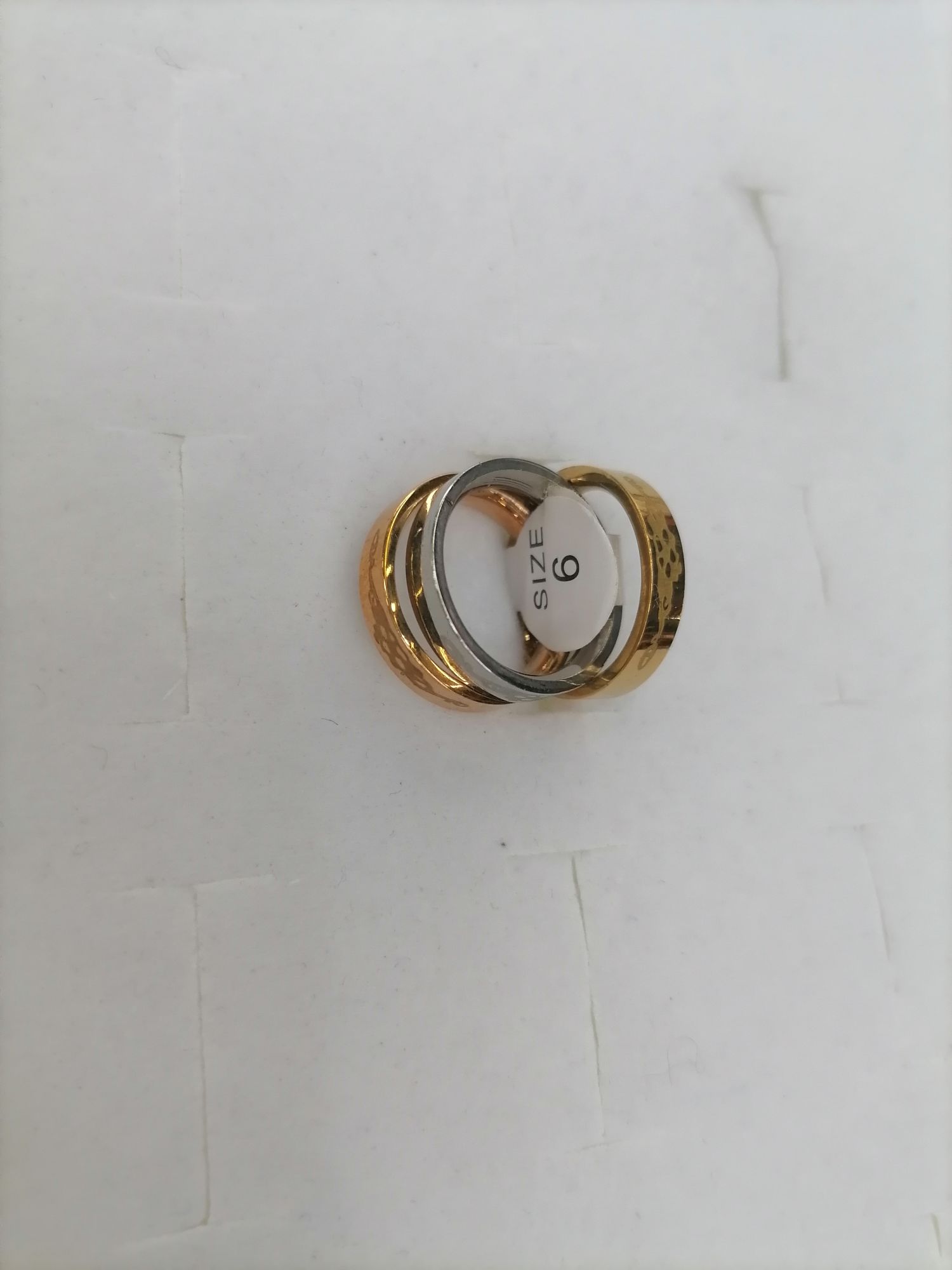 Titanium steel engraved and printed ring, available in three colors detail image 3