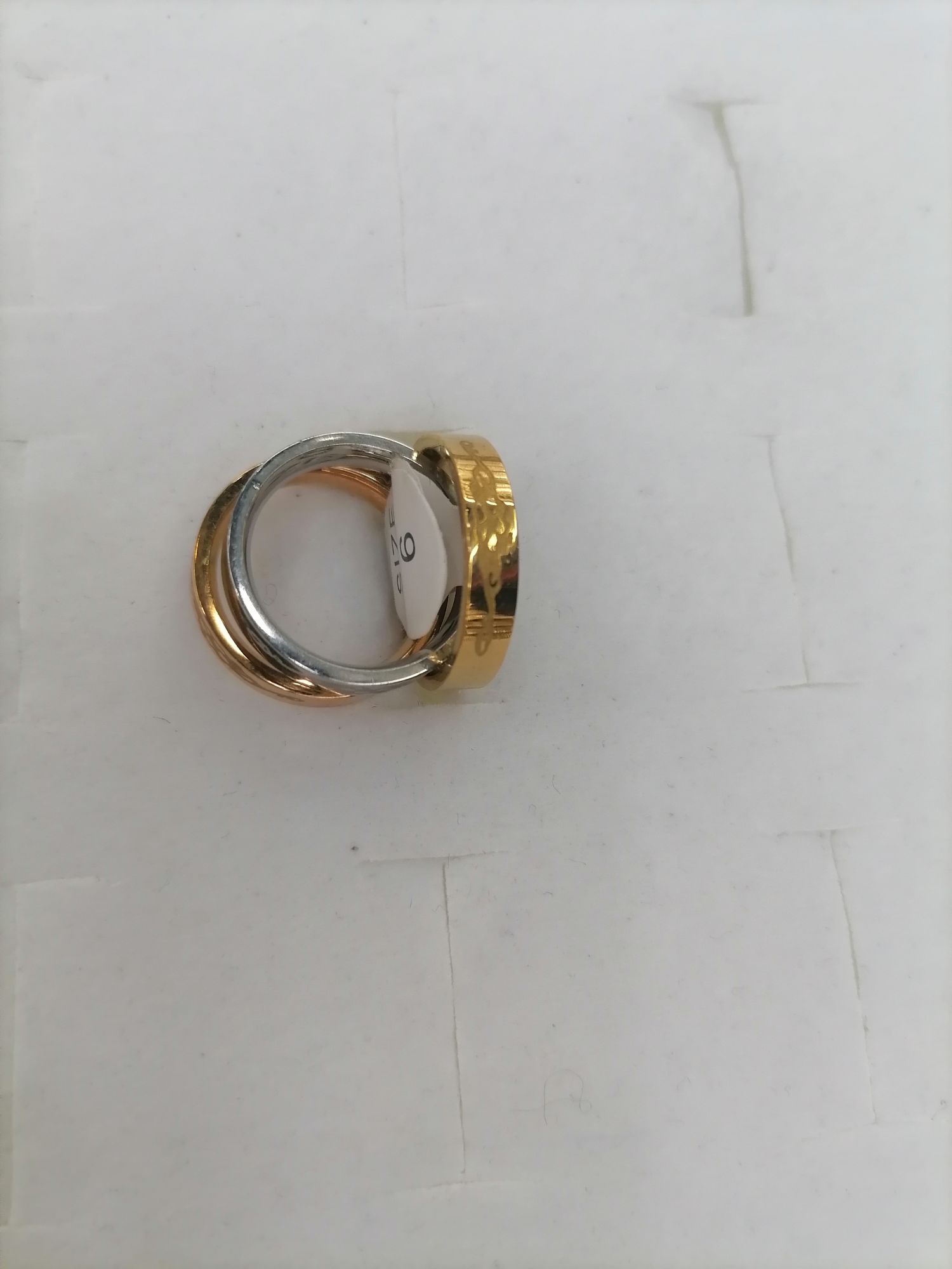 Titanium steel engraved and printed ring, available in three colors detail image 2