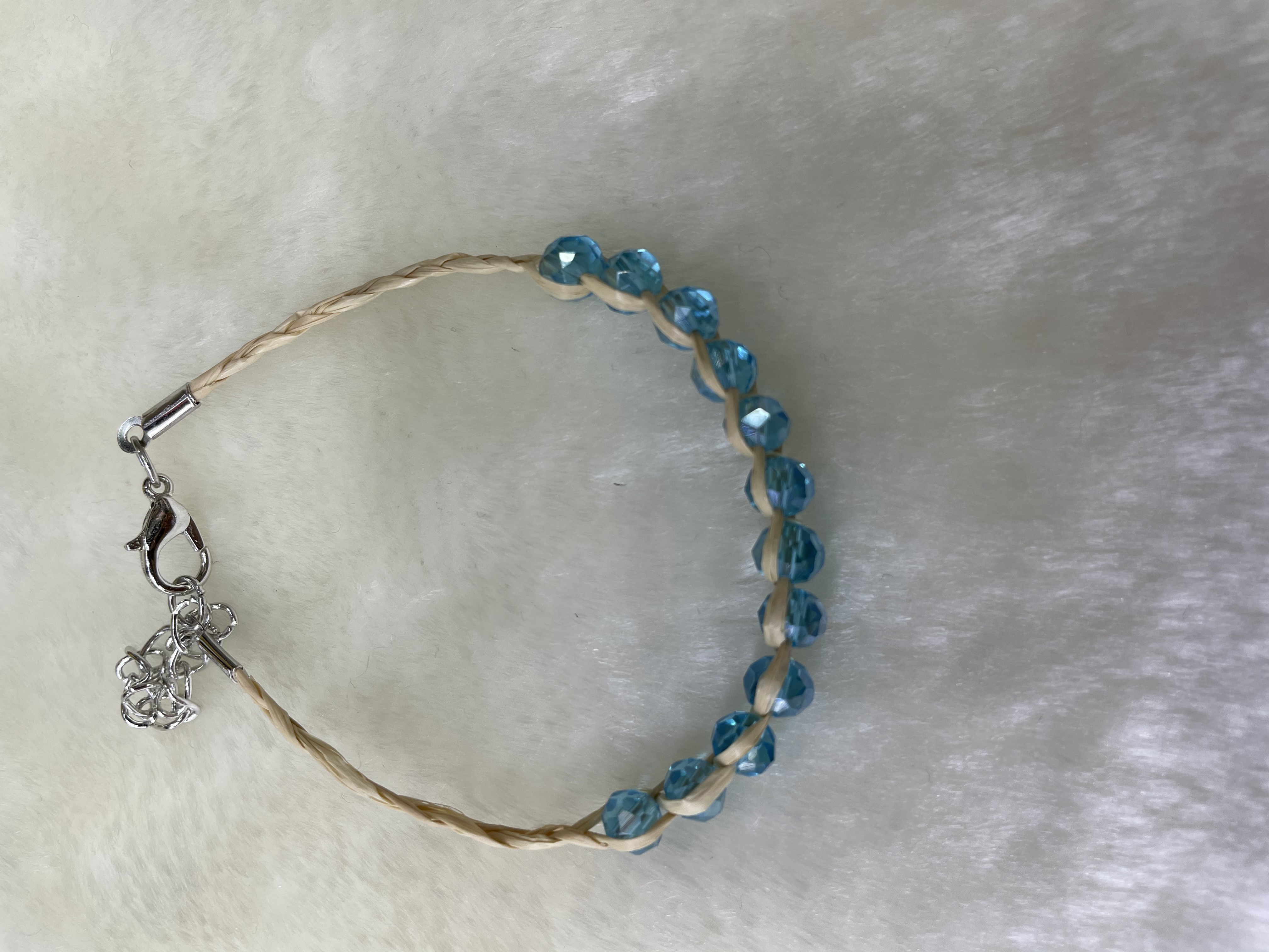 Woven 6m Dahu LAN Crystal Clover bracelet Woven 6m Dahu LAN crystal Clover bracelet details Picture