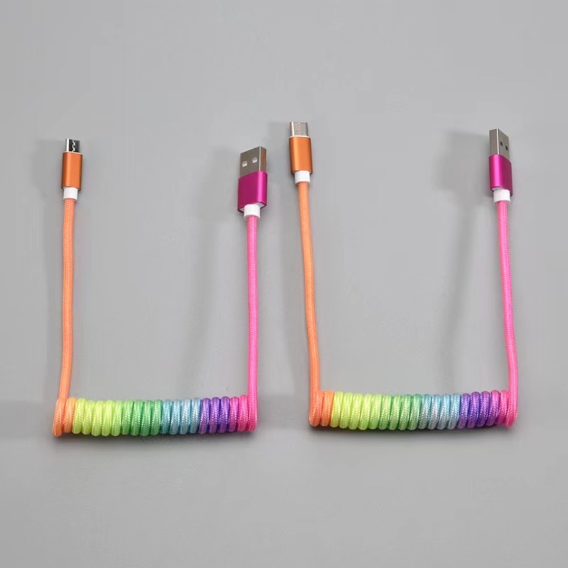 European and American trendy rainbow slingshot data cable Application Scenario