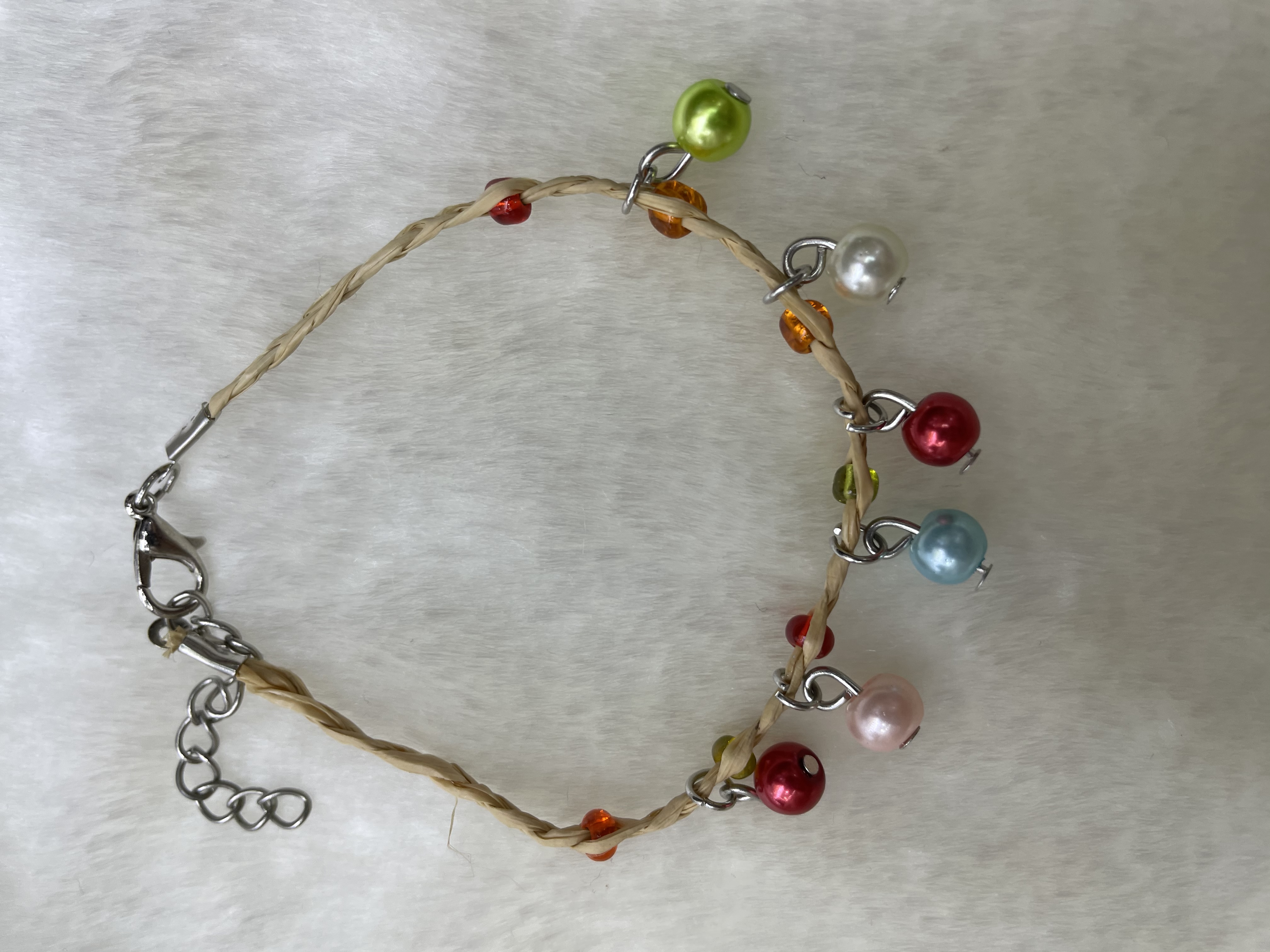 6m大仿珍珠七彩幸运草手链6m大仿珍珠七彩幸运草手链