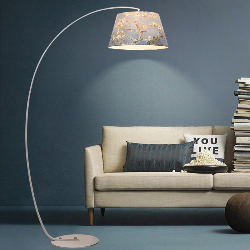Retro-style hanging fish floor lamp details Picture