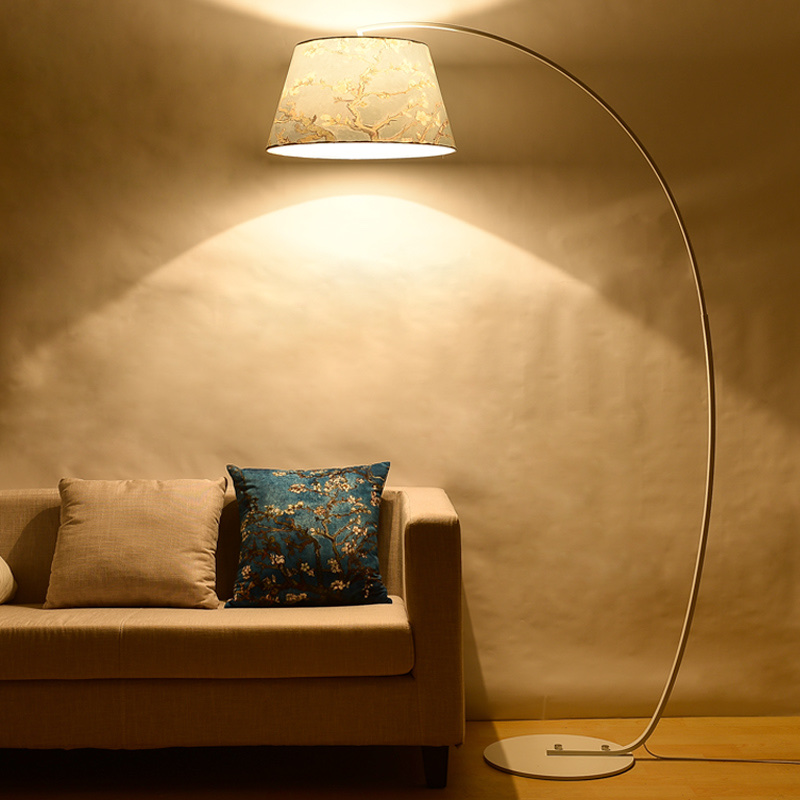 Retro-style hanging fish floor lamp Specification image
