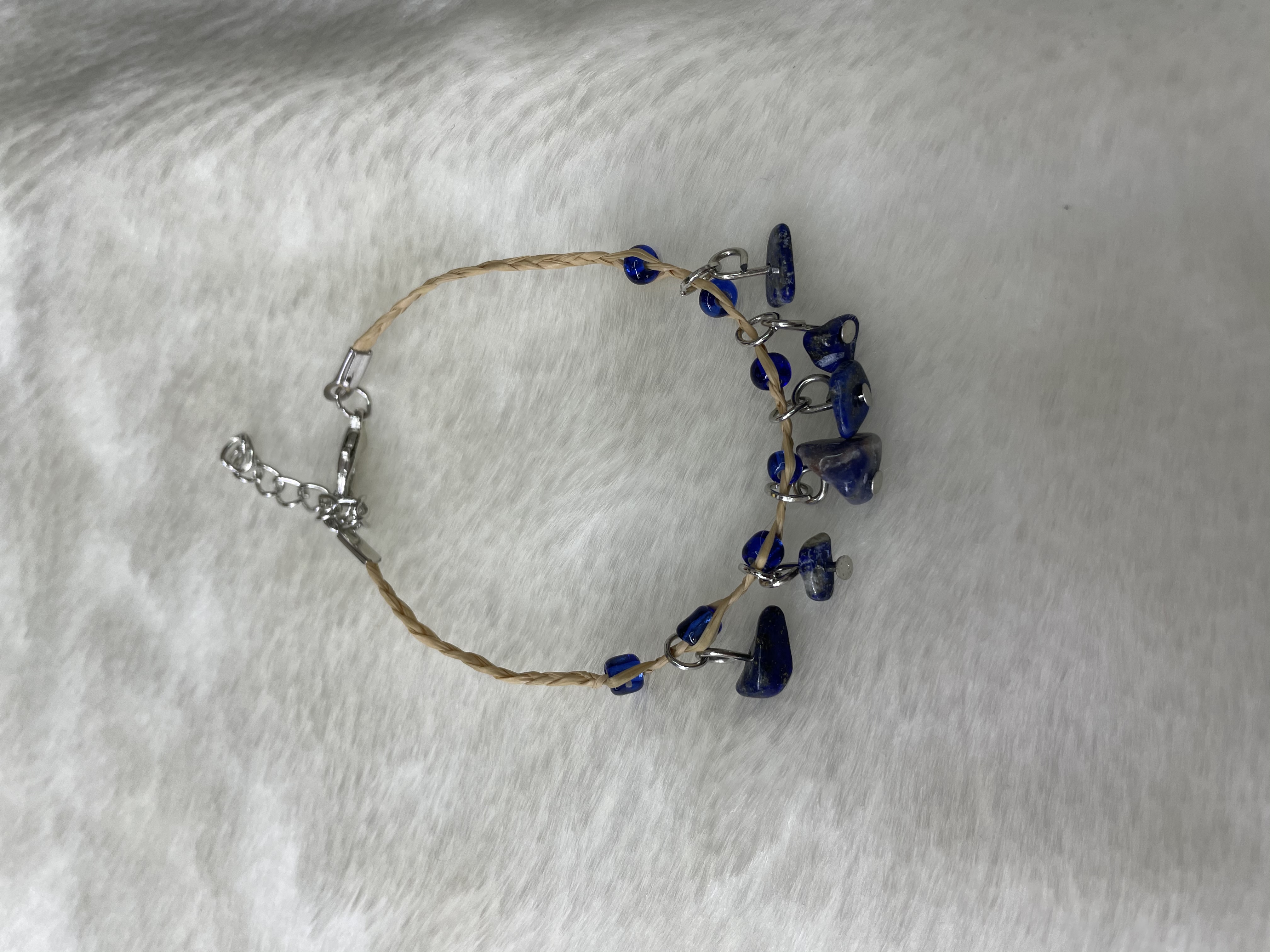 扣青金碎石幸运草手链扣青金碎石幸运草手链