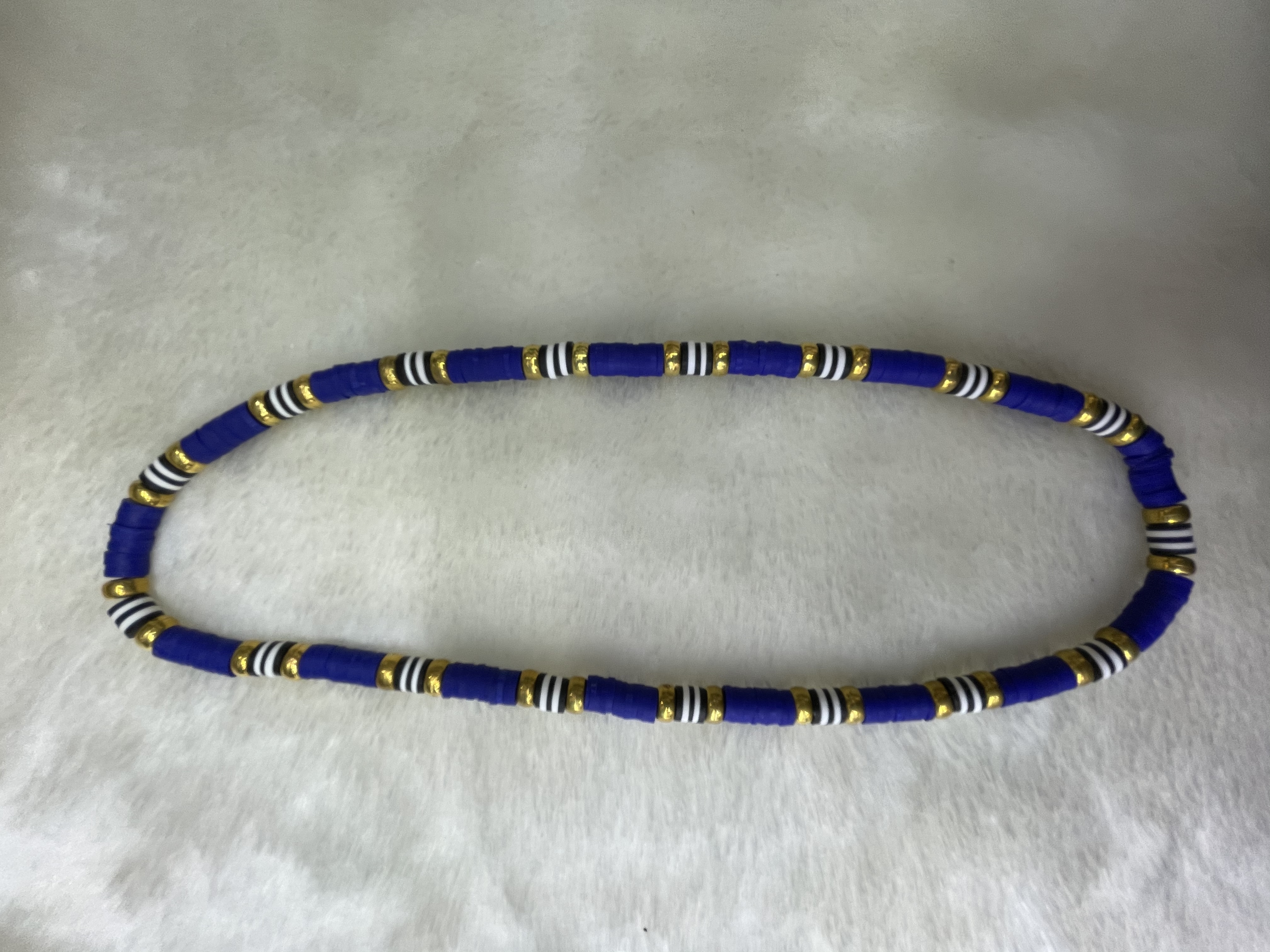 宝兰软陶片加镀金扁珠手链宝兰软陶片加镀金扁珠手链