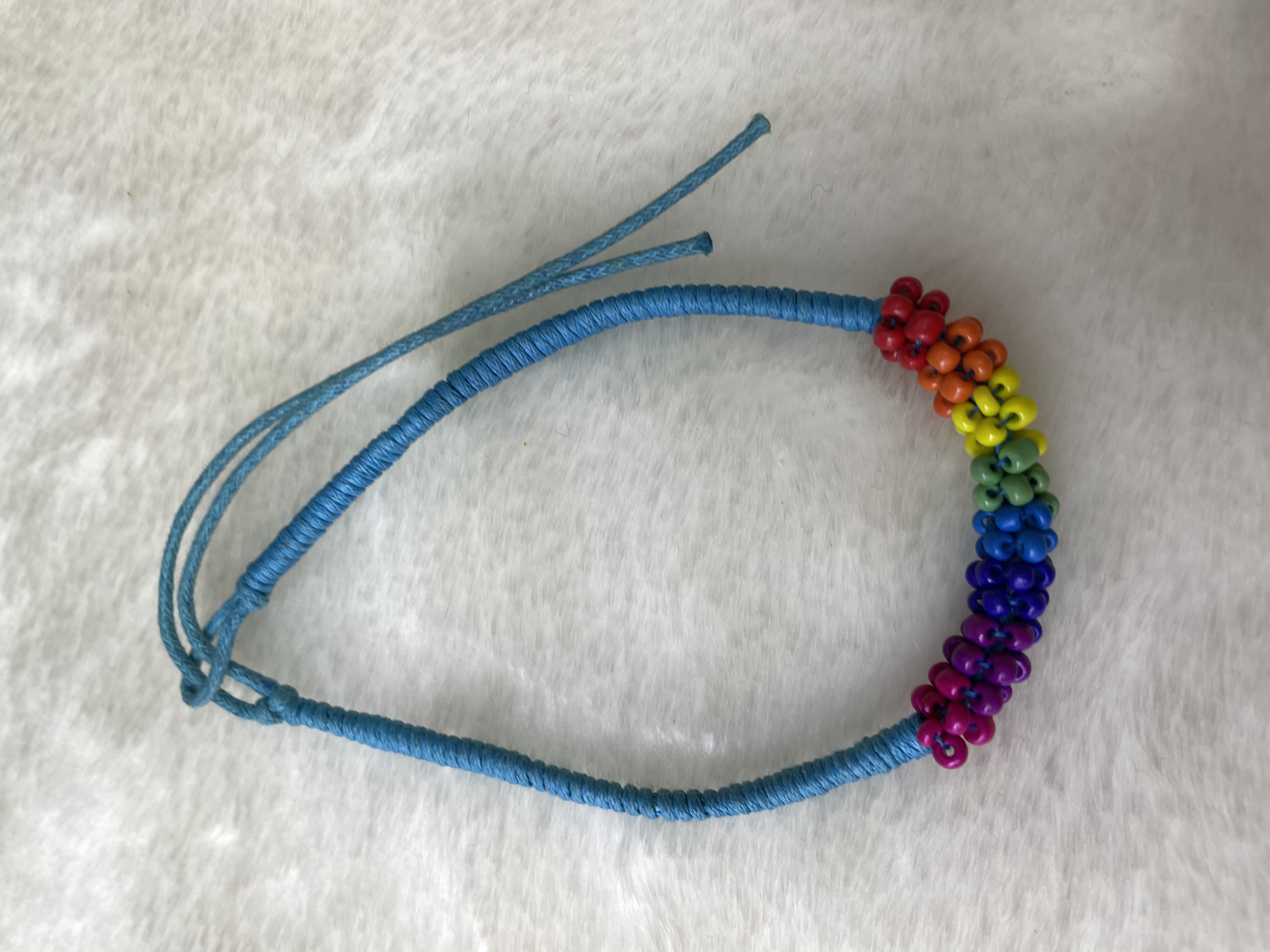 湖兰拉绳扭彩虹糸列珠子手链湖兰拉绳扭彩虹糸列珠子手链