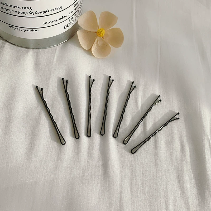 Great value! 100 pieces ~ Popular black basic one-piece hair clips, side clips for broken bangs, versatile headwear and hair accessories detail image 6