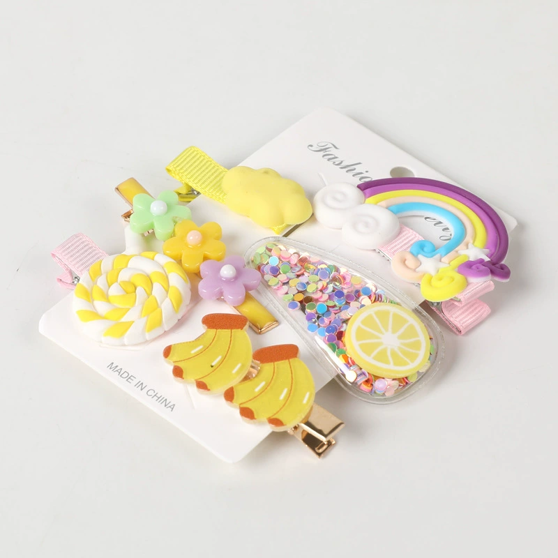 2022 Korean version Rainbow Clip, children's hair clip, cute hair accessory, student headwear, fringe clip, edge clip, girls' hair won't be damaged detail image 4
