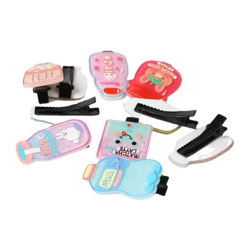 2022 New Children's Hair Clips, girls' hair clips, Korean version, cute princess, Flower Boy, side-clip bangs 10-piece set of small clips detail image 4