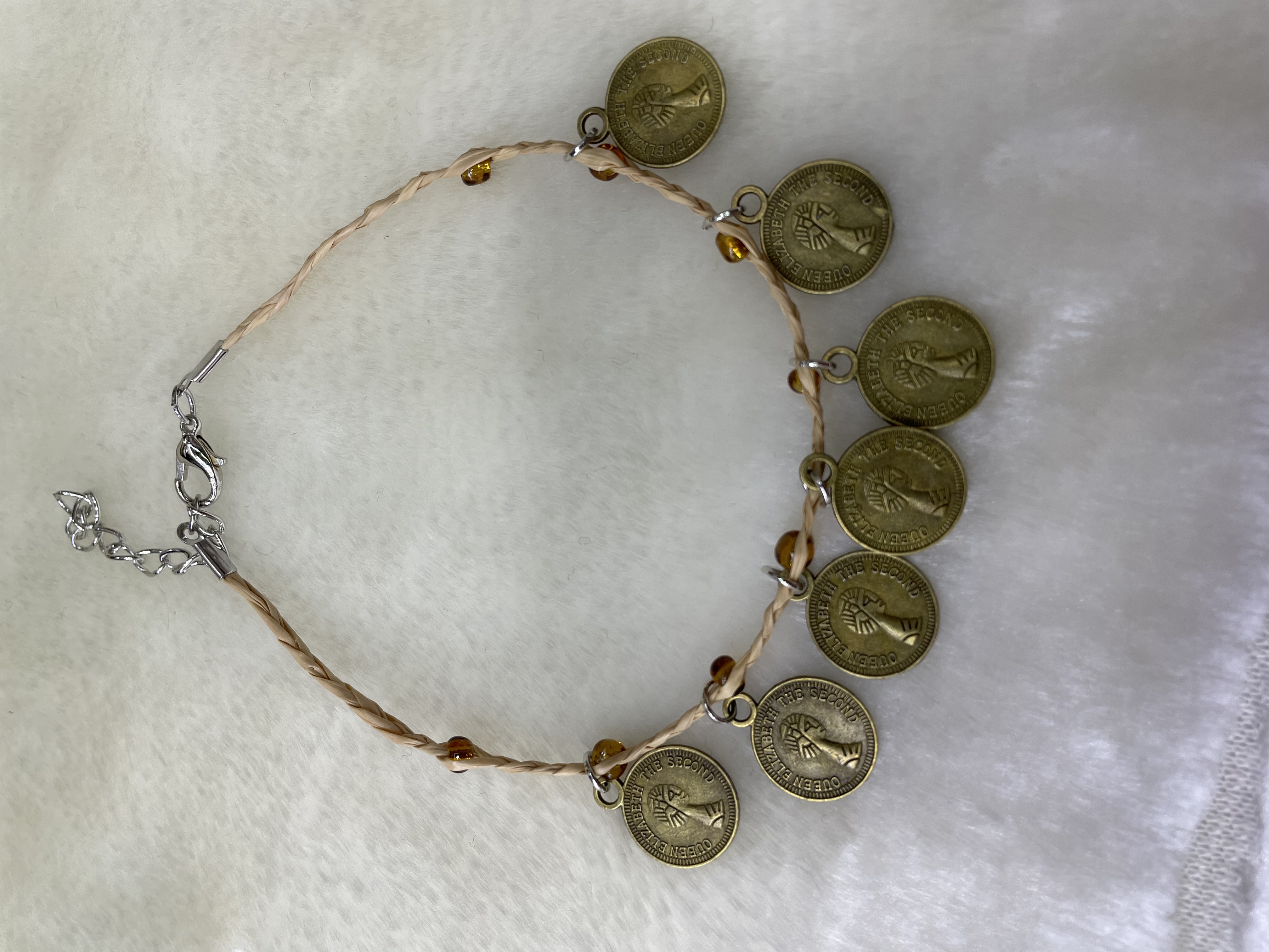 摩天轮/女士连指脚链/脚链/银式脚链/天然贝壳产品图