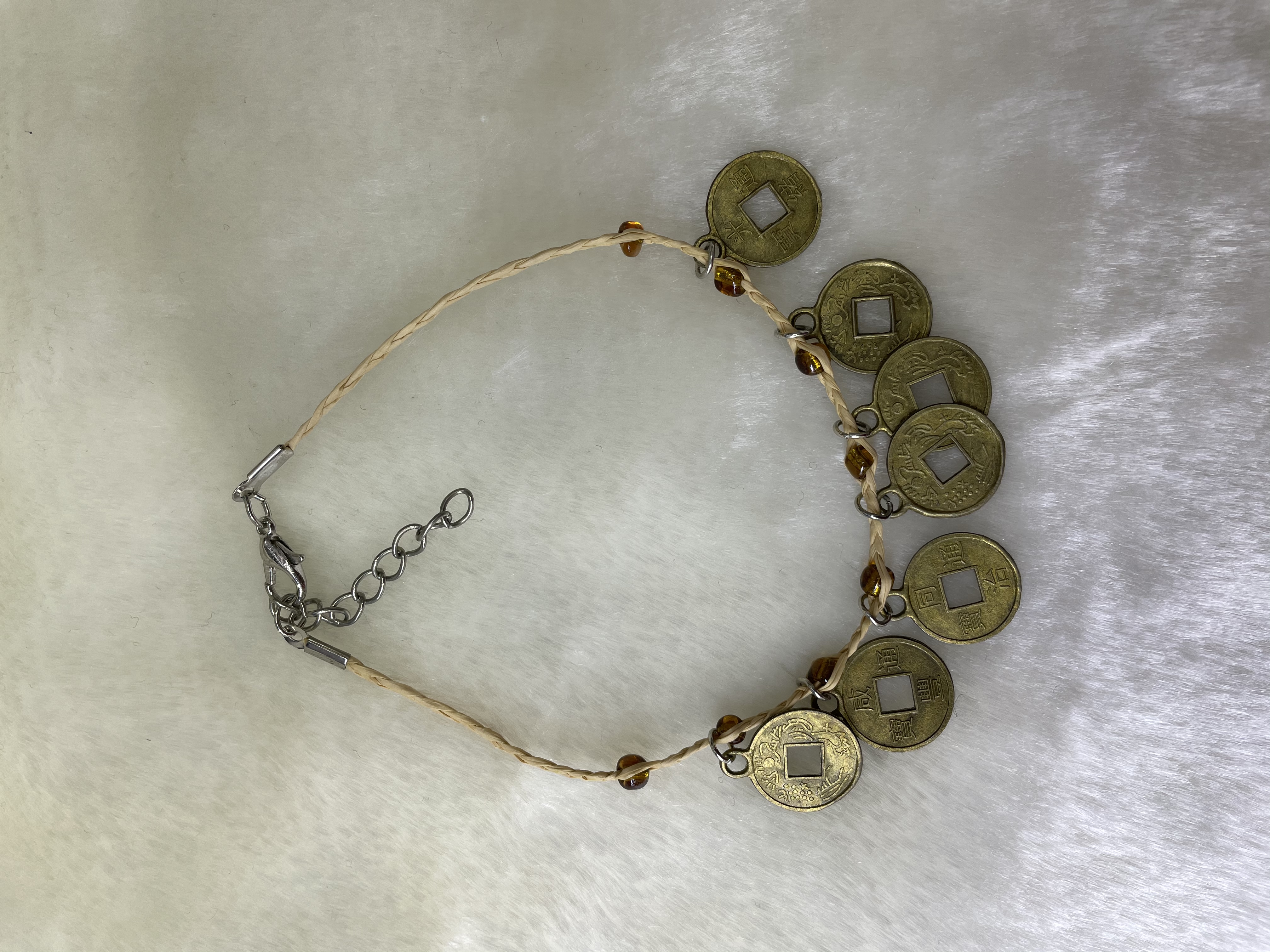 Clover pendant with large copper coins, Clover pendant with large copper coins, Clover pendant with large copper coins, Huimei -0115 details Picture