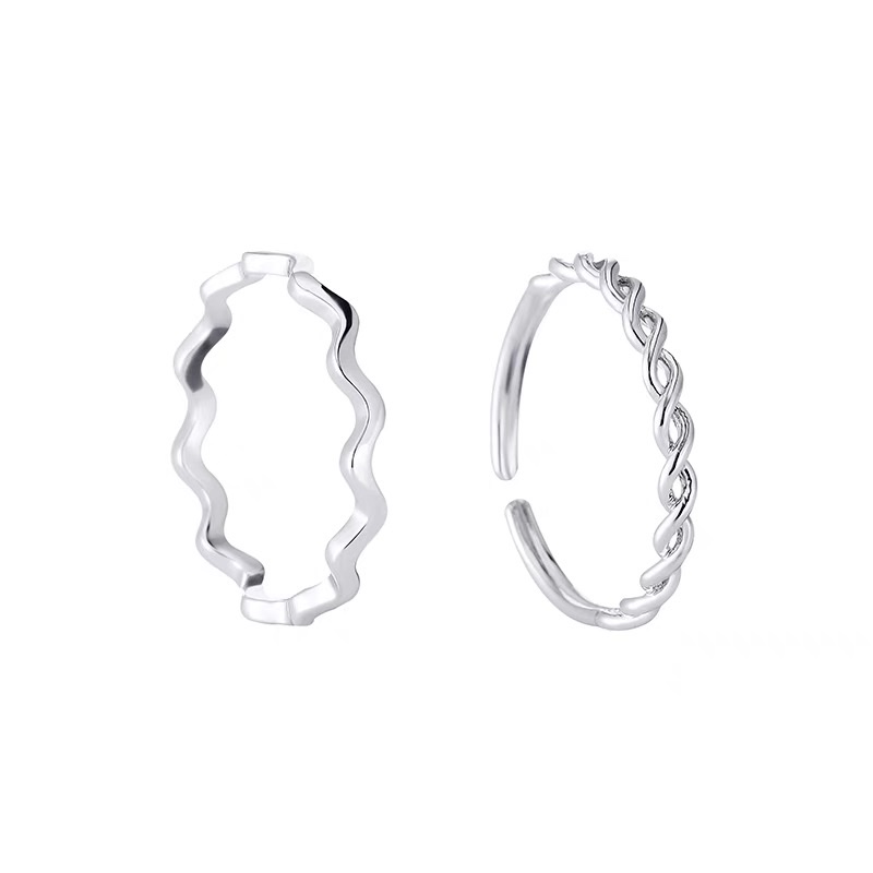 1 Zircon ring for women, simple and elegant, with a unique design sense, a niche Korean fairy piano, only -2005 Item Picture