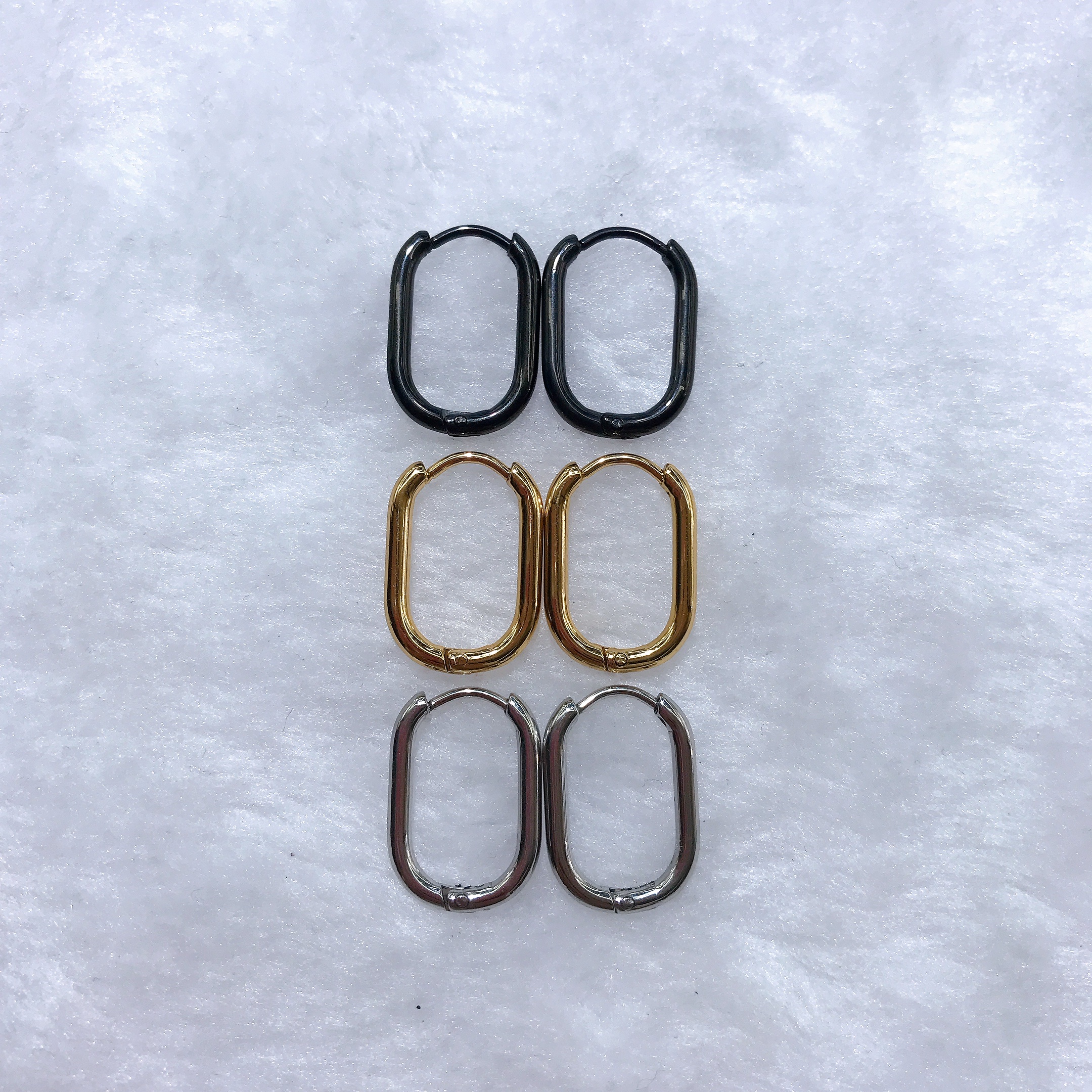 不锈钢耳环/几何图/不锈钢细节图