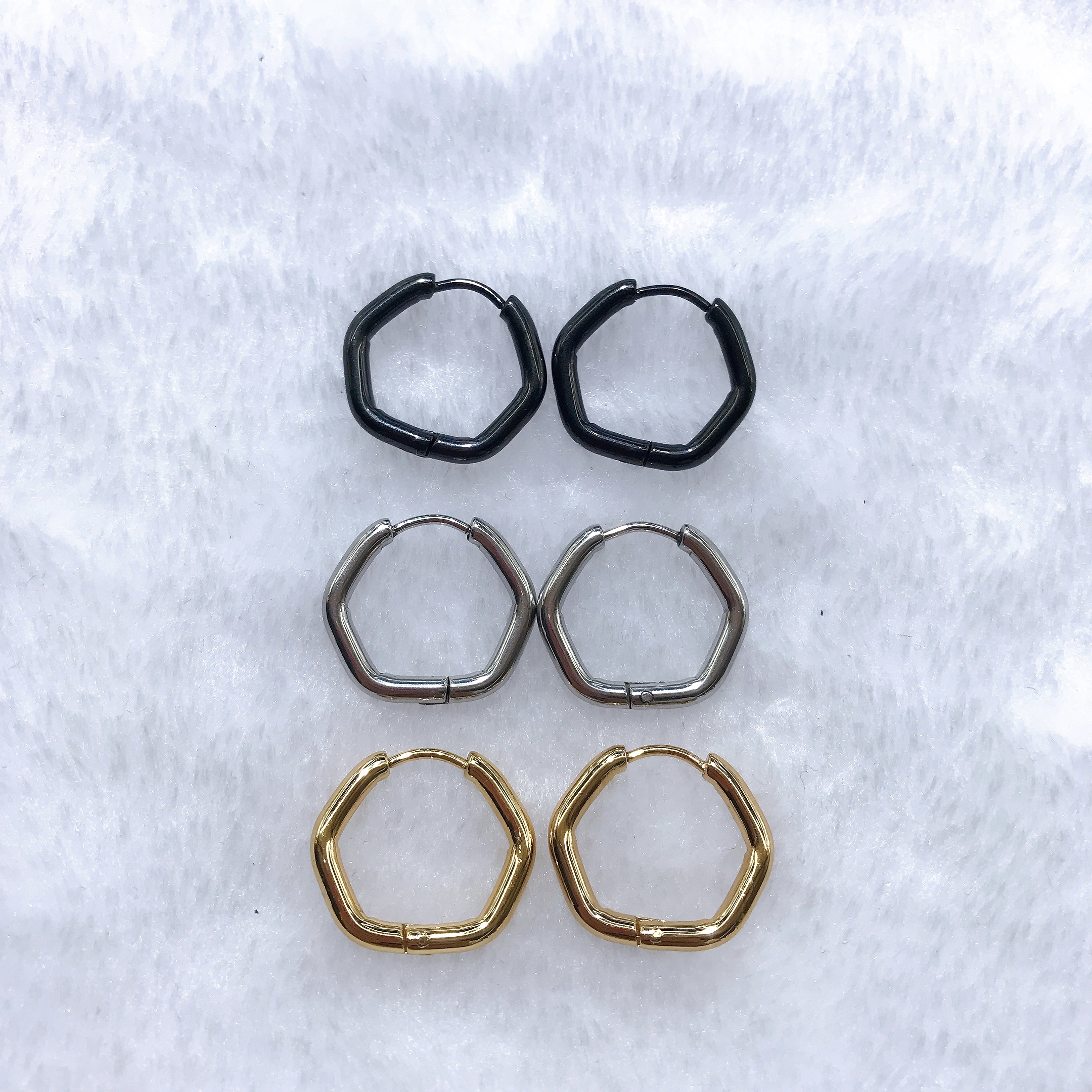 几何形耳环 ins耳环 镂空方形耳钉 三角圆环耳钉高级感轻奢气质款