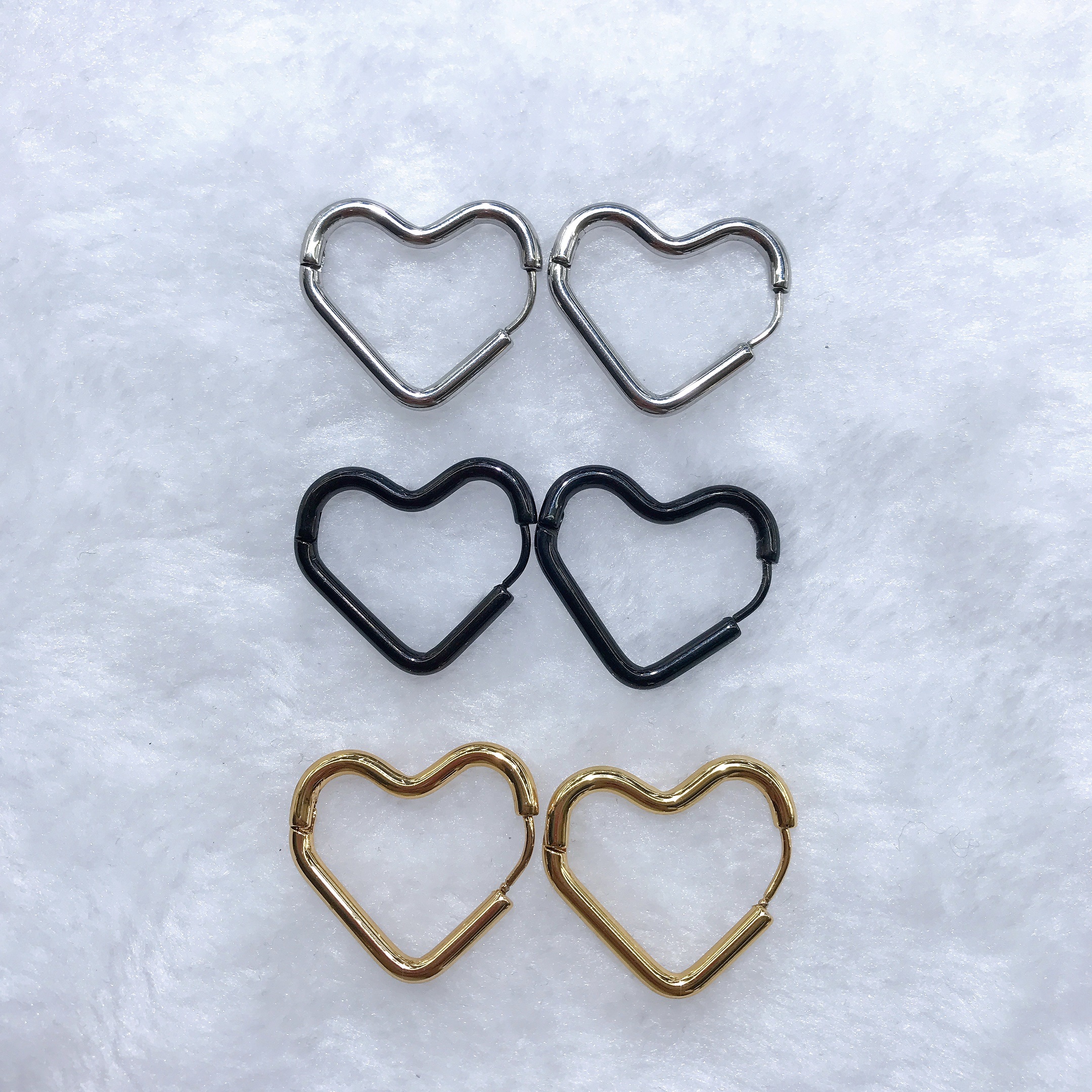 不锈钢耳环/几何图/不锈钢产品图