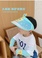 可爱卡通/儿童遮阳帽/防紫外线空顶白底实物图