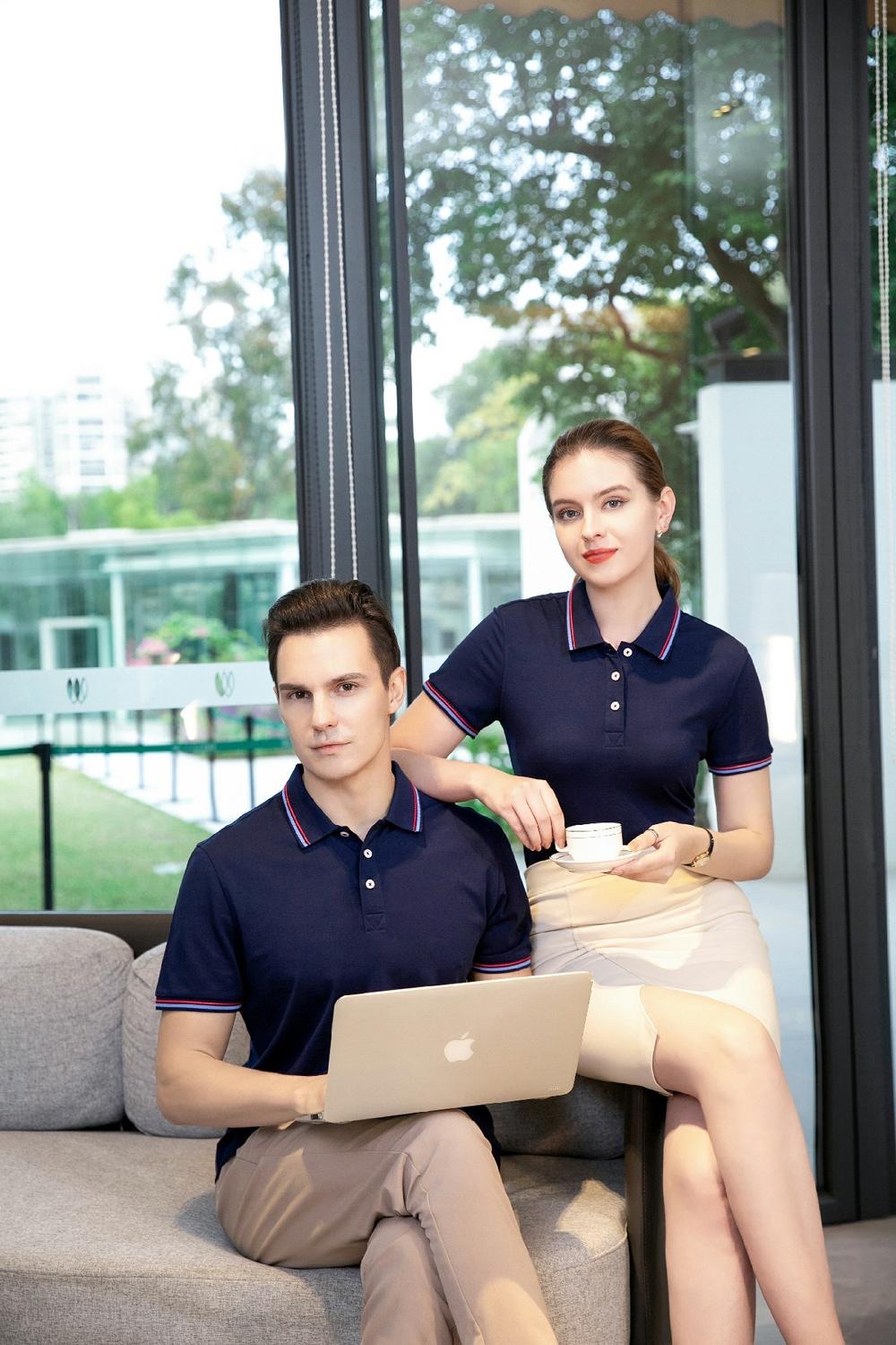 男士POLO衫实物图