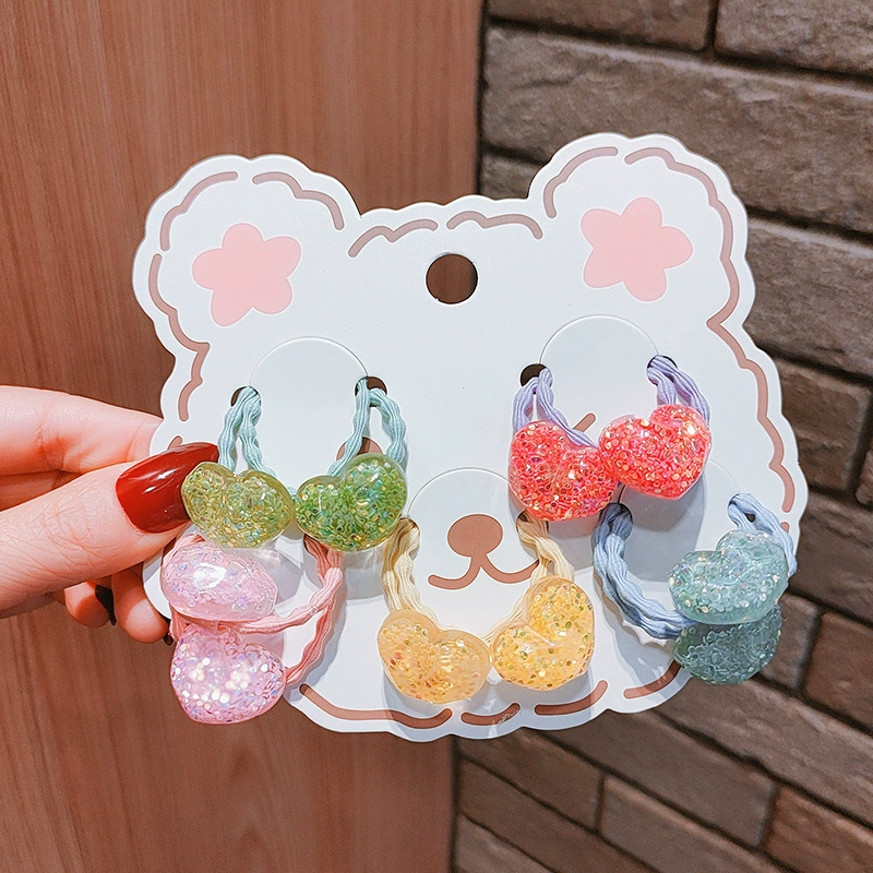 2022 New Han Dongdaemun Children's rubber Band, cute baby hair tie, high elasticity, no hair damage, Little girl princess hair band, hair accessory details Picture