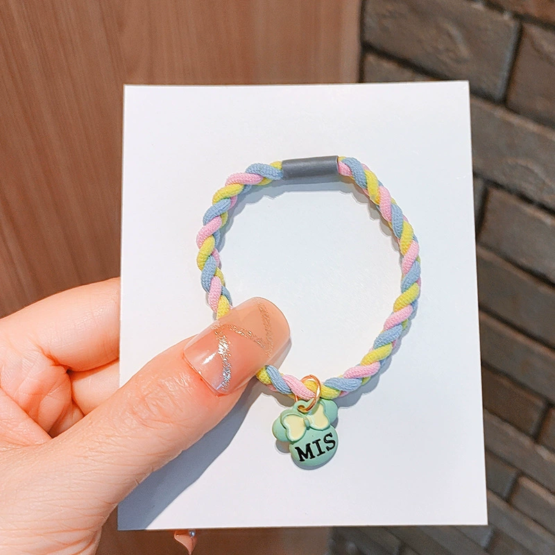 2022 Korean version popular hair tie, summer small rubber band bracelet, braid hair band, hair bun, hair accessory, hair tie, Korean headwear detail image 10