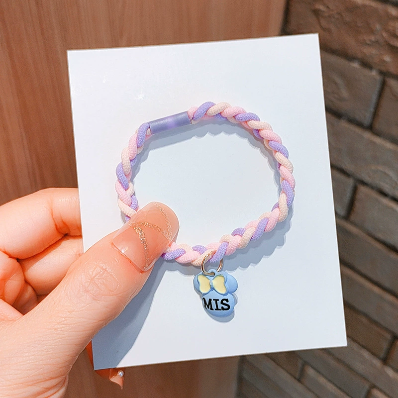 2022 Korean version popular hair tie, summer small rubber band bracelet, braid hair band, hair bun, hair accessory, hair tie, Korean headwear detail image 4
