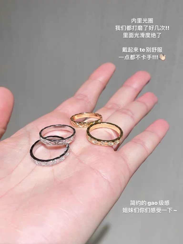 Zircon ring for women, simple and unique design, a niche Korean fairy organ, only -56 Specification image
