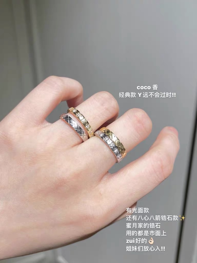 Zircon ring for women, simple and unique design, a niche Korean fairy organ, only -56