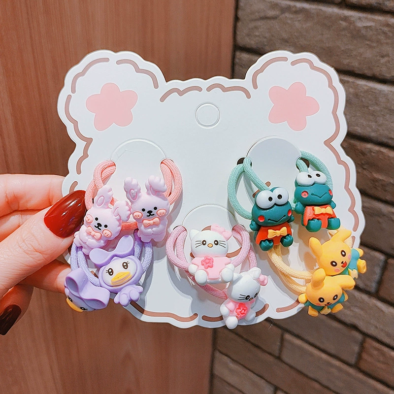 2022 New Han Dongdaemun Children's rubber Band, cute baby hair tie, high elasticity, no hair damage, Little girl princess hair band, hair accessory detail image 9
