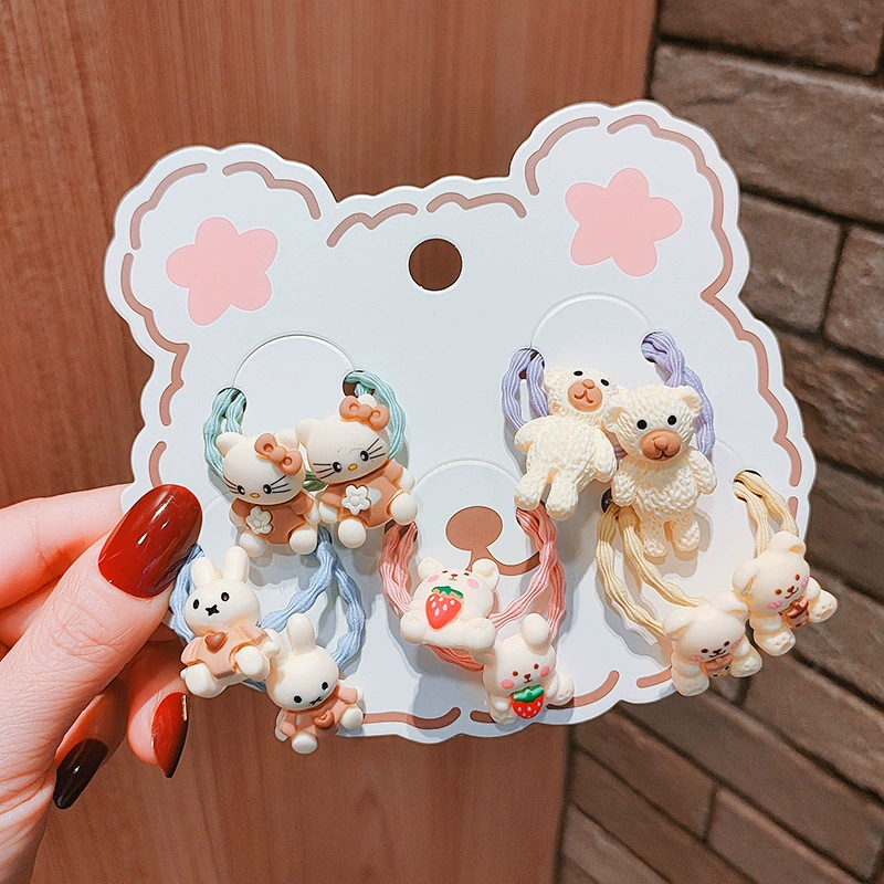 2022 New Han Dongdaemun Children's rubber Band, cute baby hair tie, high elasticity, no hair damage, Little girl princess hair band, hair accessory