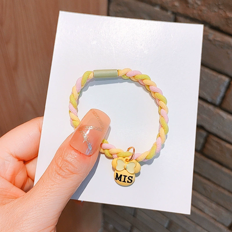 2022 Korean version popular hair tie, summer small rubber band bracelet, braid hair band, hair bun, hair accessory, hair tie, Korean headwear detail image 11