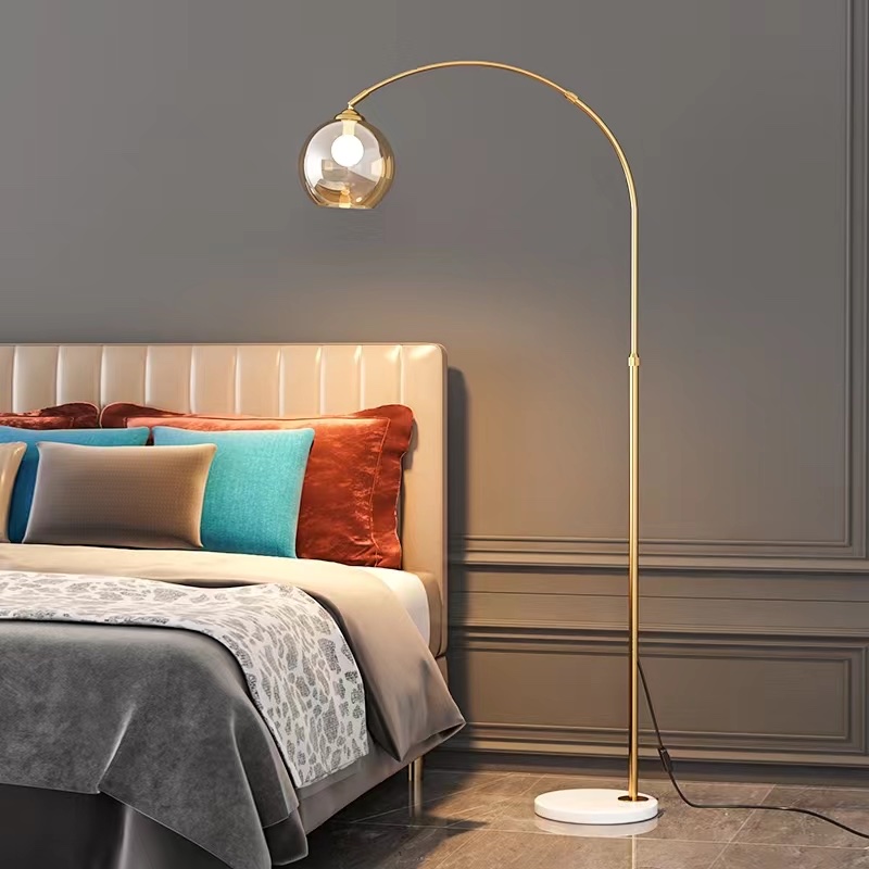 Glass hanging fish floor lamp details Picture