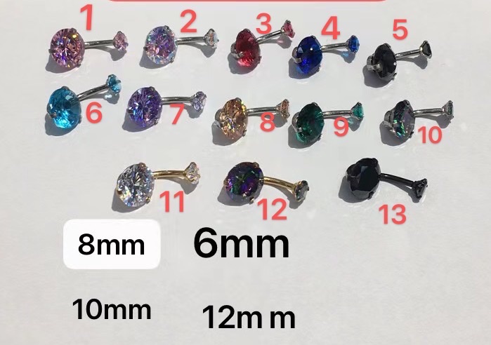 锆石脐环/脐环/肚脐钉产品图