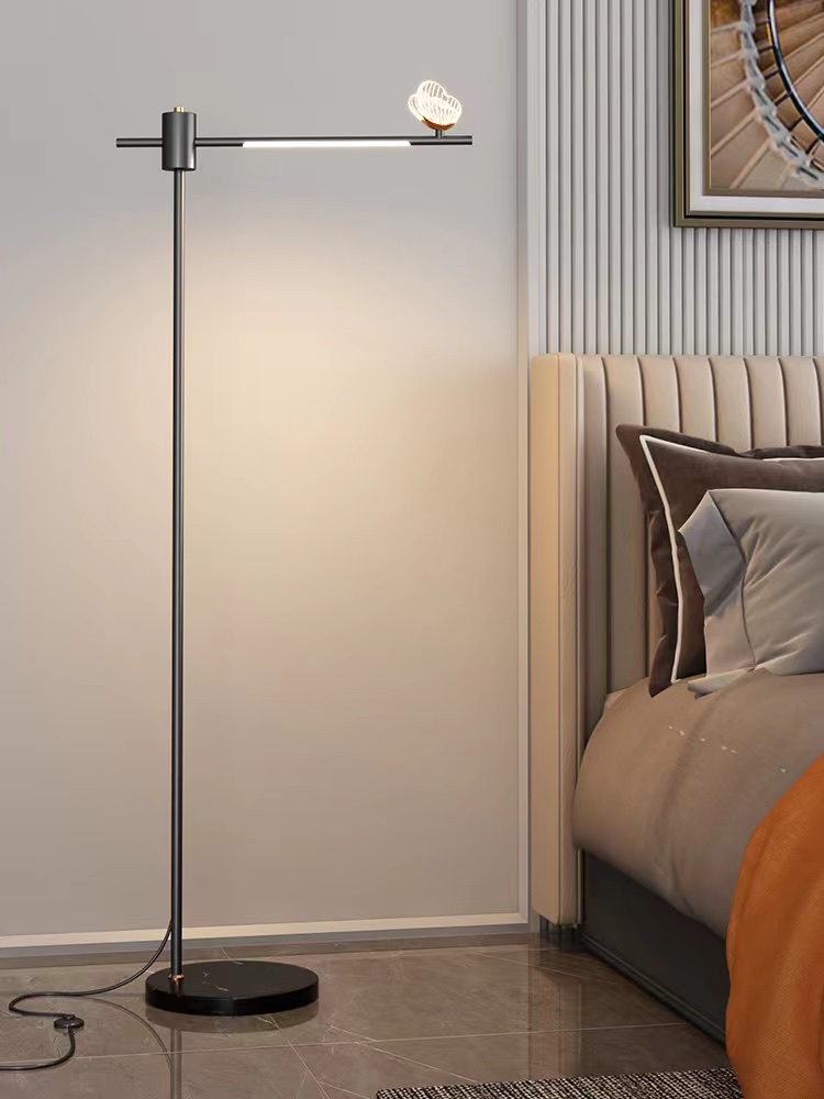 Light luxury butterfly floor lamp details Picture