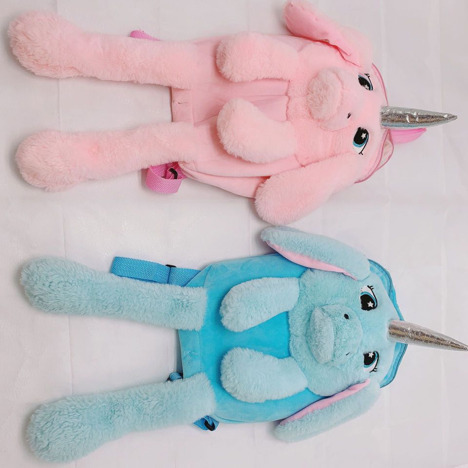 2022 New cute plush ear-moving kindergarten schoolbag, primary school schoolbag, children's bag, cute backpack. Application Scenario