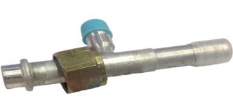 Conector de aluminio para coche con válvula tubo de aire acondicionado 3/8 5/8 16/32PIPE encendedor de carga rápida cargador de coche accesorios de alimentación multicable alimentación, accesorios del sistema de encendido