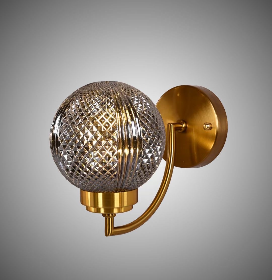 Glass single-head wall lamp details Picture