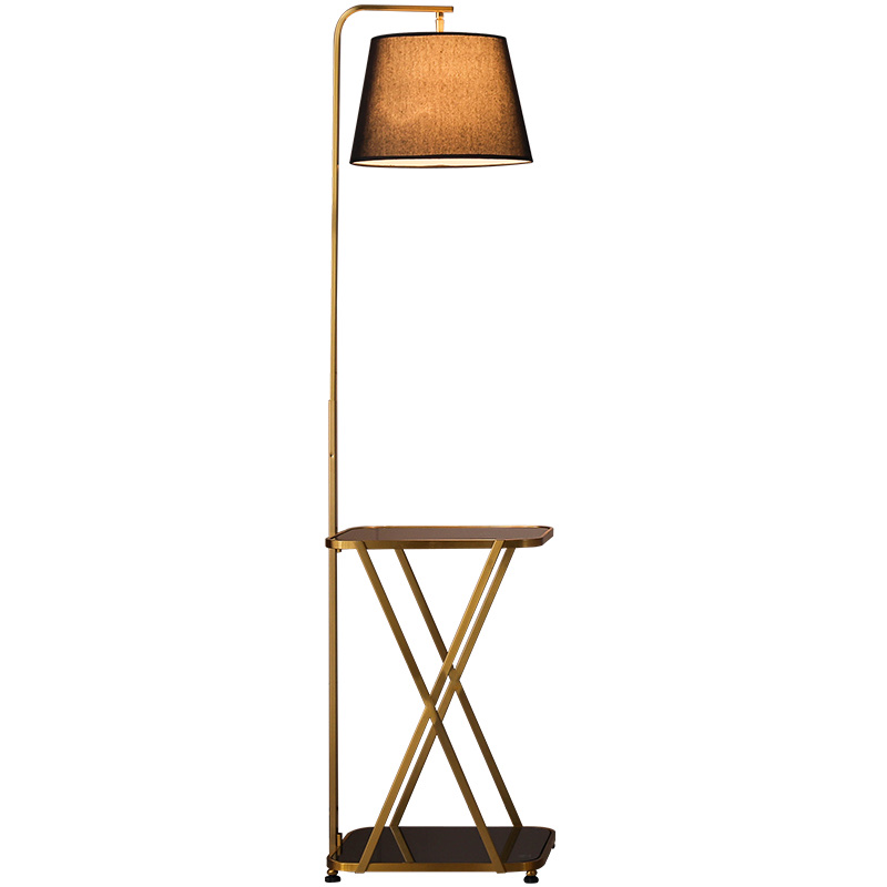Floor lamp with wireless charging on the upper and lower glass Specification image