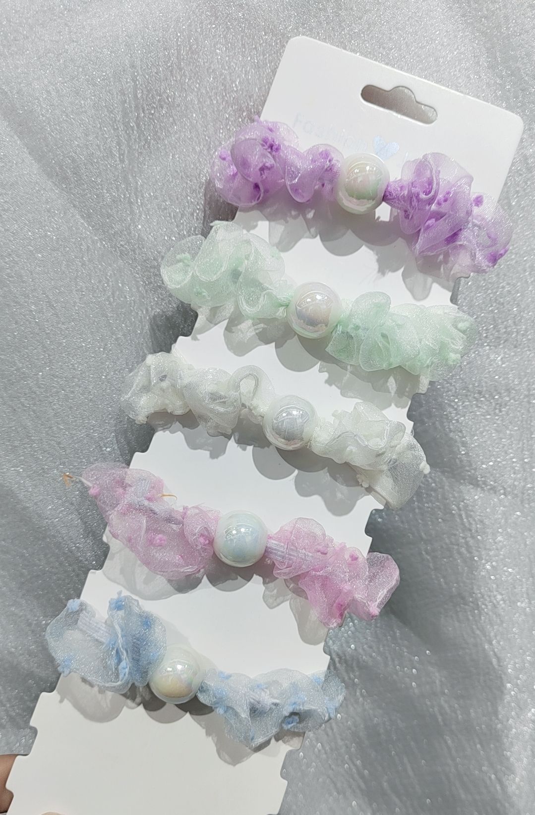 Pearl Ring 6 Cross-border hot Sale 60 colors solid color bright color Ding Pig large Intestine Ring Hair ring Elastic Hair ring Factory direct supply details Picture