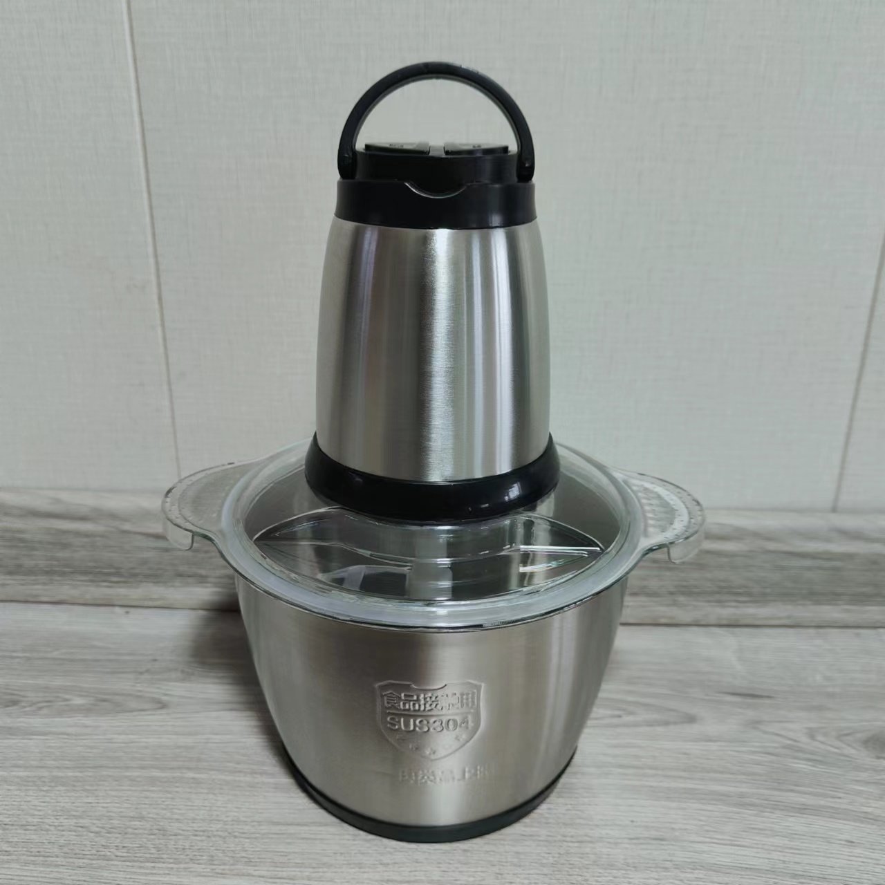 Stainless steel 2L meat grinder, household multi-functional electric small fully automatic cooking, filling and vegetable crushing mixer detail image 4