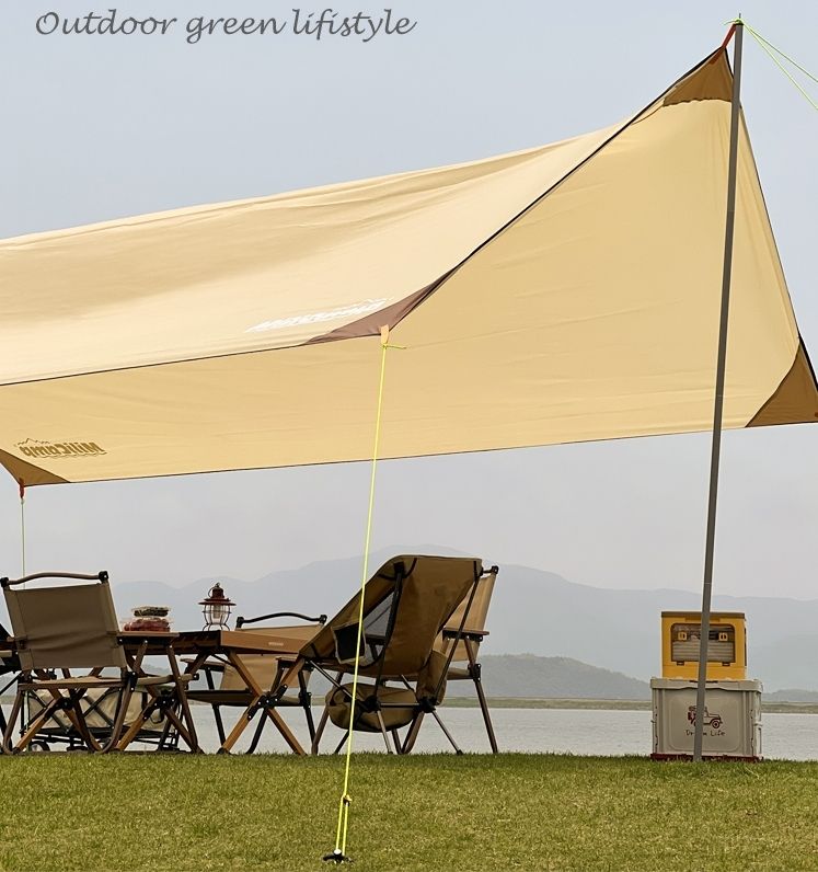 Star Outdoor Table and Chair Folding portable one table and four chairs, courtyard camping aluminum alloy leisure egg roll table, camping table, outdoor portable camping picnic bamboo table, lightweight cake table, complete set vehicle, folding coffee table and dining table for dual use Specification image