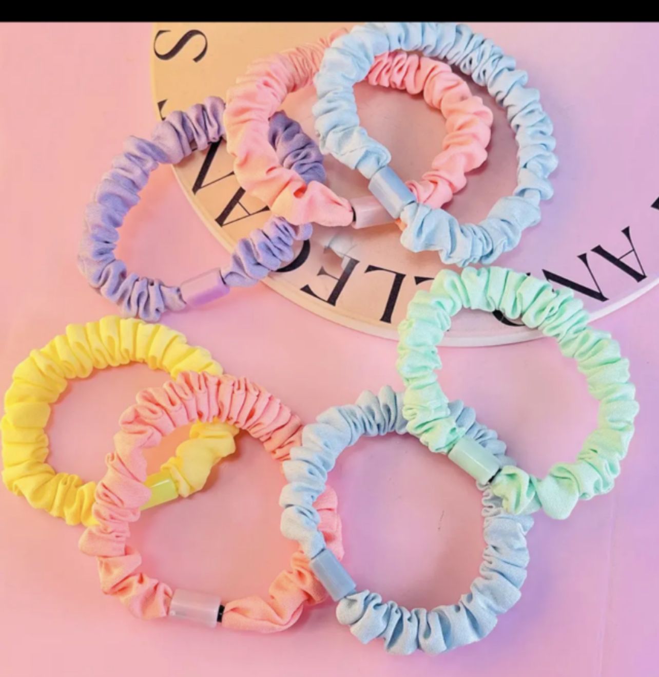 Small Intestine Ring 1 Cross-border bestseller, 60-color solid color, bright color, Ding Pig Large Intestine Ring, hair ring, elastic hair ring, direct supply from manufacturer