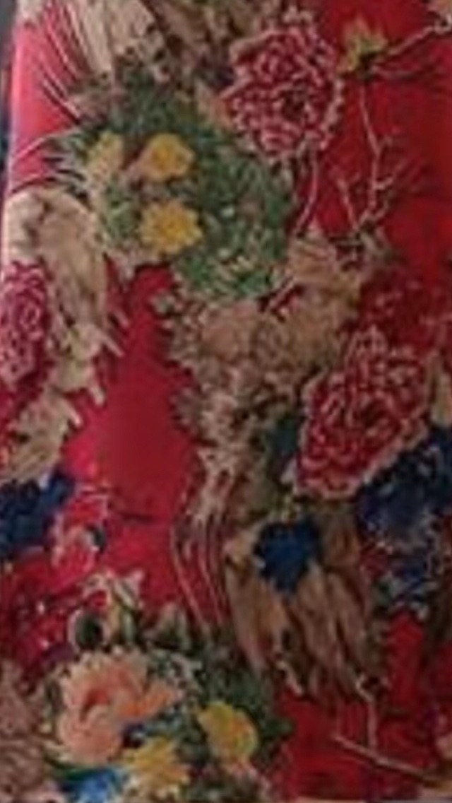 Silk-like short-sleeved dress Specification image
