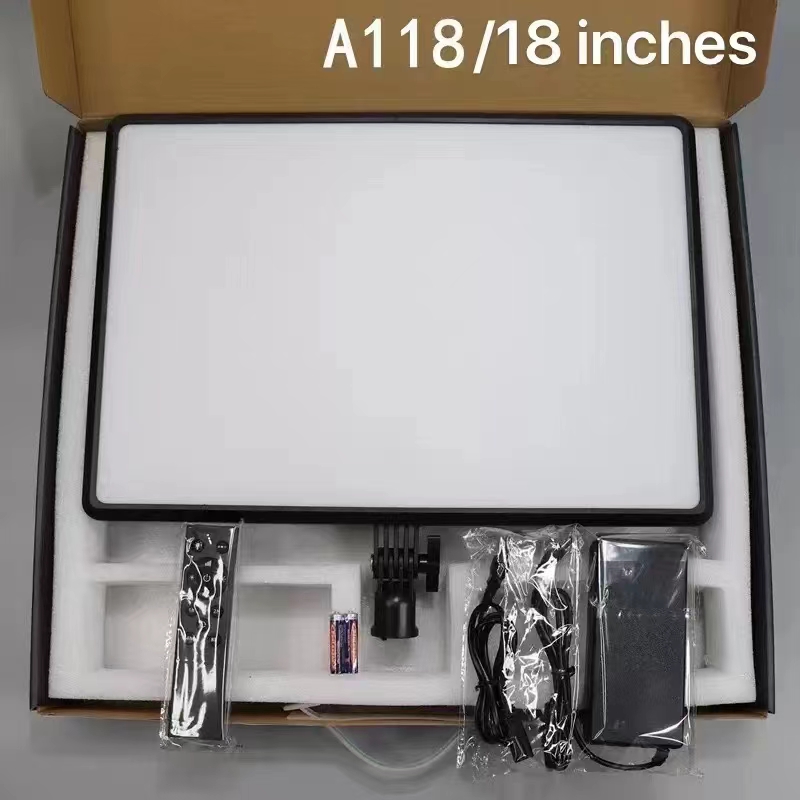 Live streaming light, fill light, flat panel light, square soft light, 18 inches, 14 inches, 12 inches pic 5