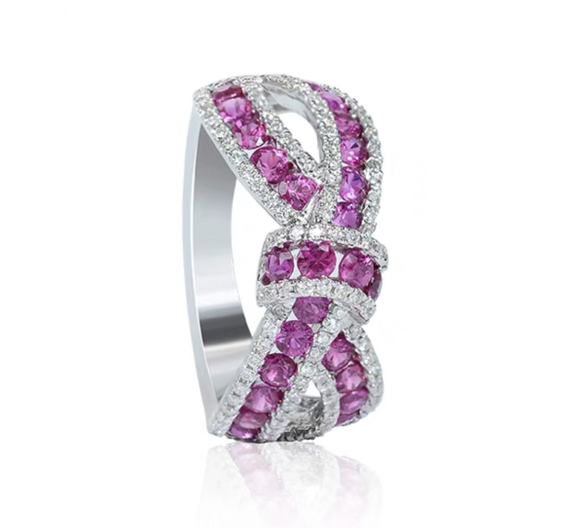 Zircon ring for women, simple and elegant, with a unique design sense and niche fashion. Qinwei -41